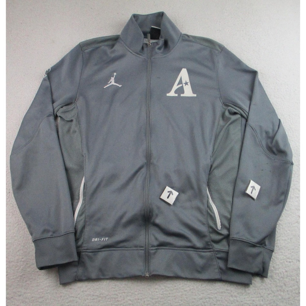 Nike Jordan Dri-FIT Jacket Mens Medium Gray Full Zip Track Jumpman 696736-065